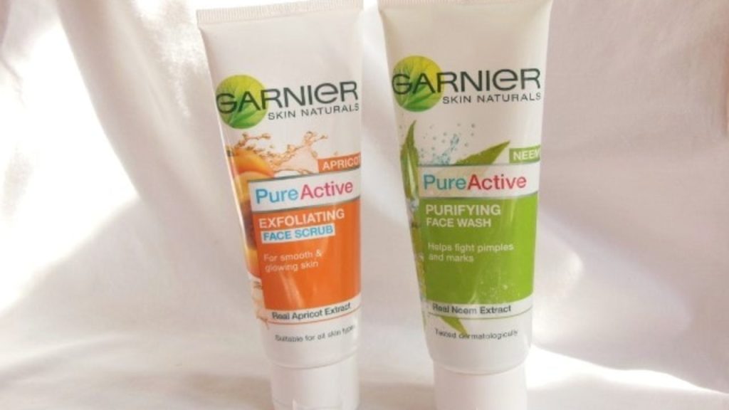 garnier face scrub